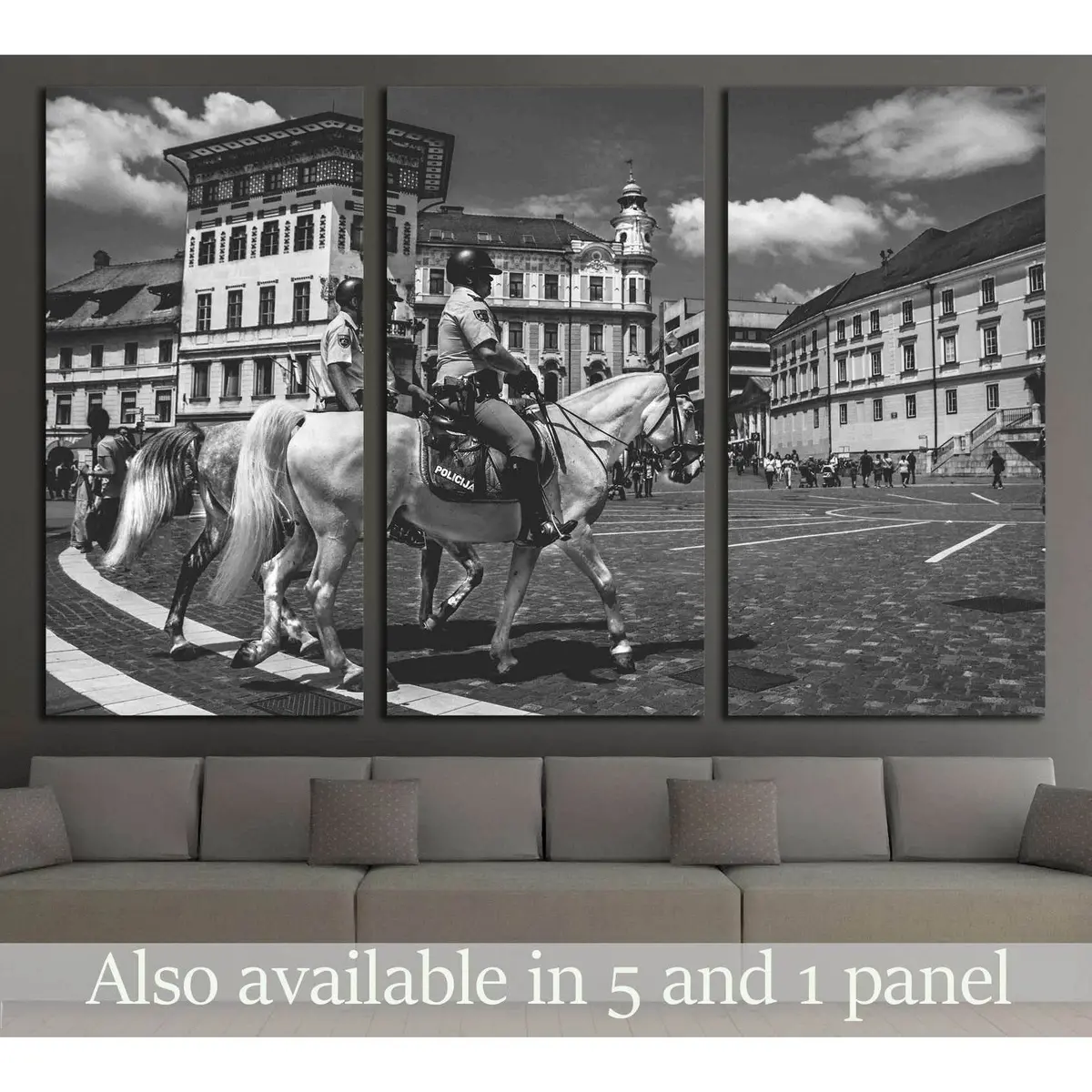 Police Horse Canvas Print №5014 5