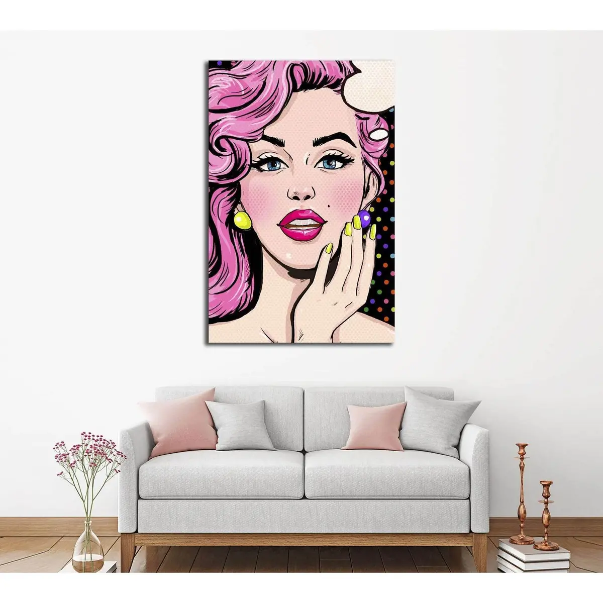 Pop Art №3312 Ready To Hang Canvas Print 1