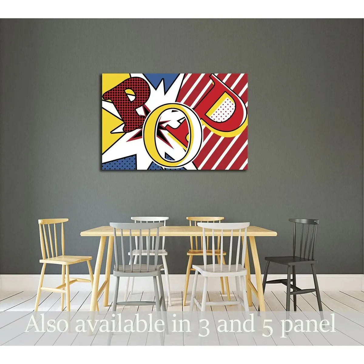 Pop Art №3314 Ready To Hang Canvas Print 1