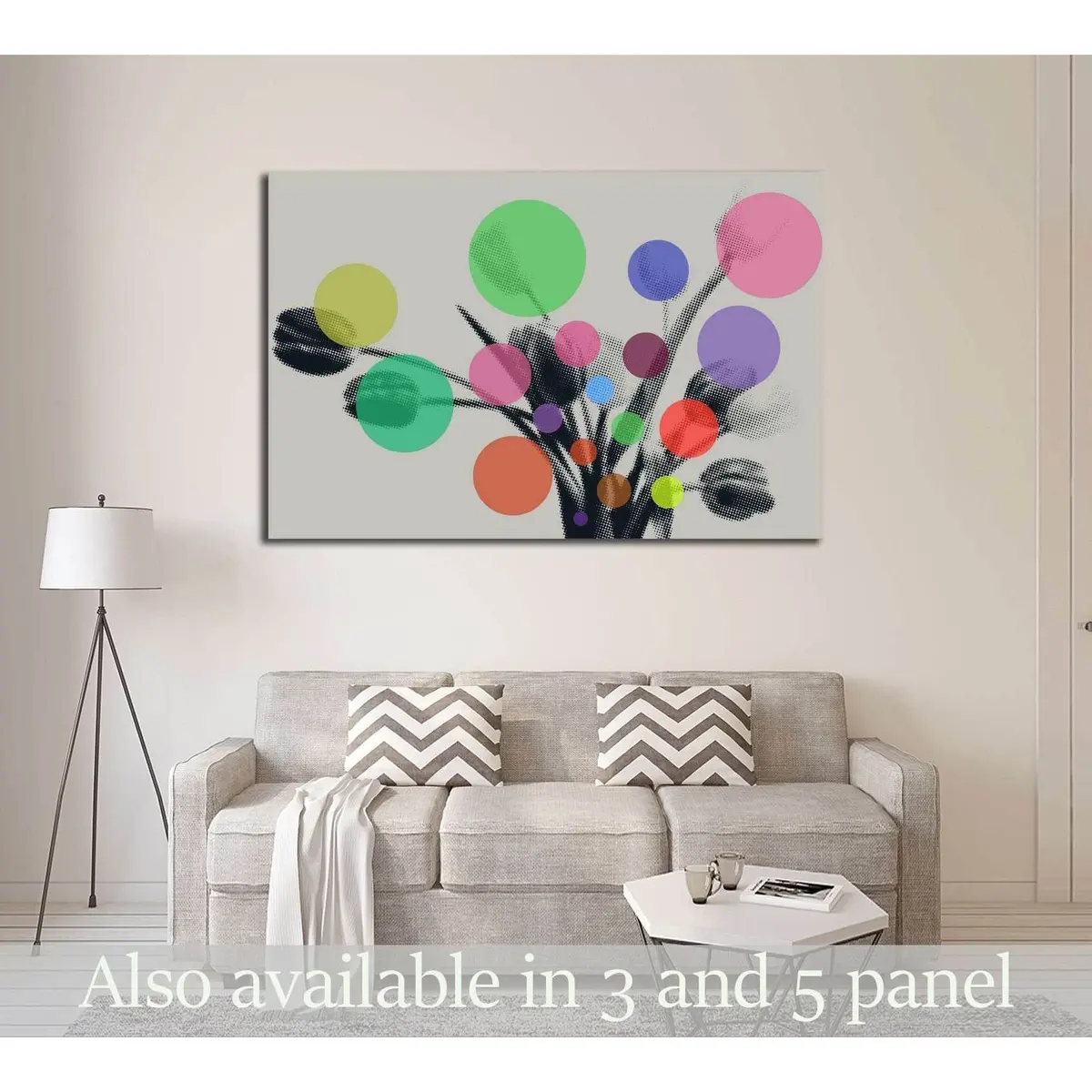Pop Art Abstract №3301 Ready To Hang Canvas Print 1