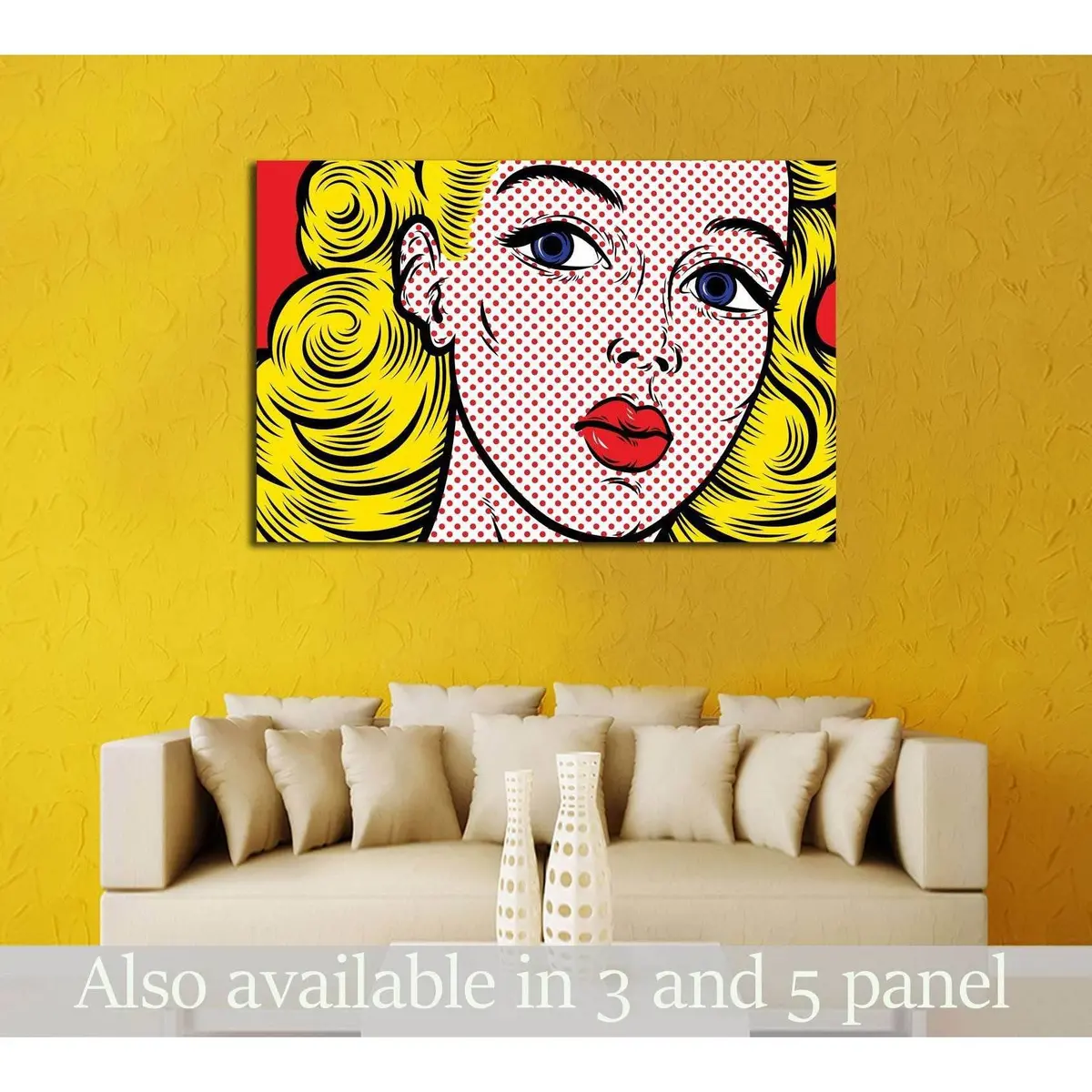 Pop Art Girl №3288 Ready To Hang Canvas Print 1