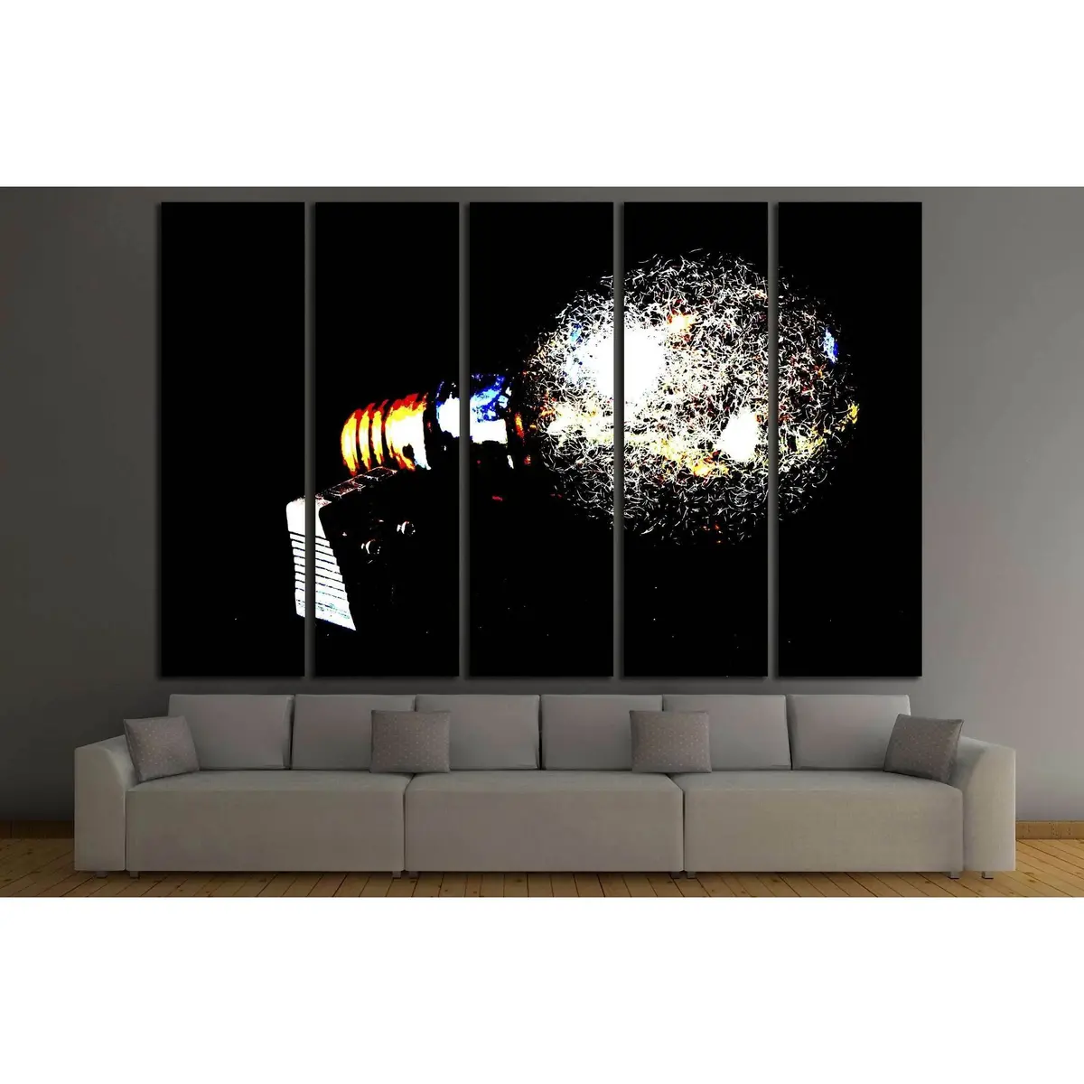 Pop Art Magnesium No. 3307 Canvas Wall Art – Pre-Strung Ready-to-Hang Print - Image 3