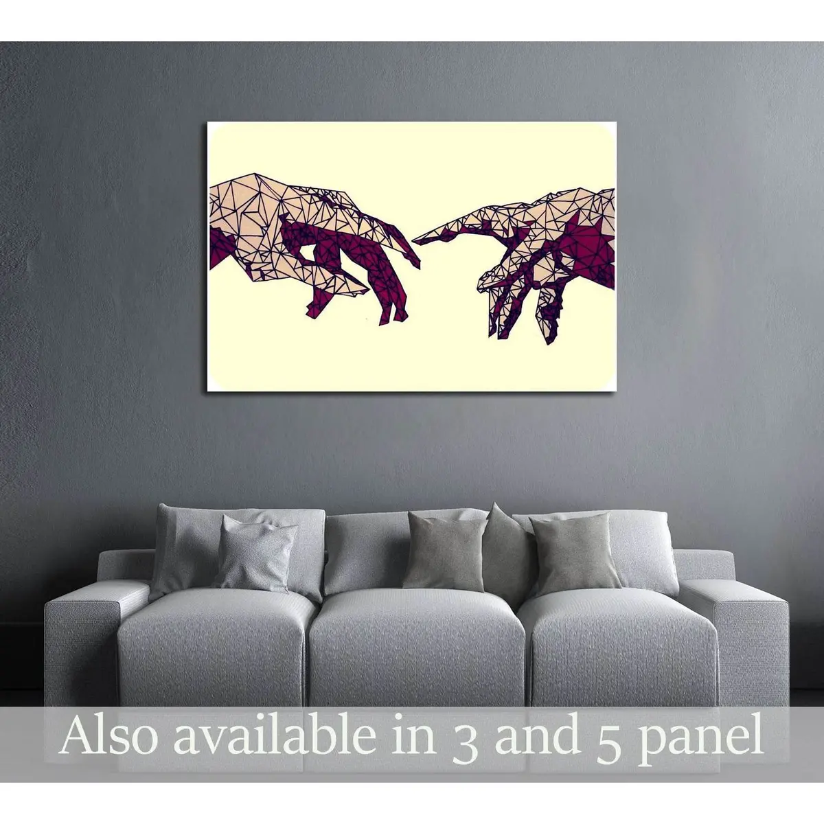 Pop Art Semi Abstract №3309 Ready To Hang Canvas Print 1