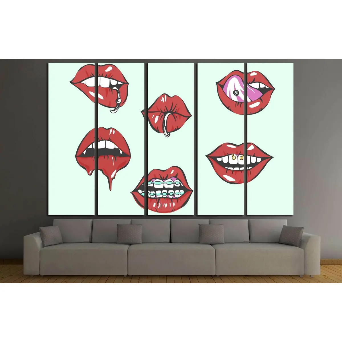 Pop Art Sexy #3316 Premium Canvas Wall Art Print - Image 3