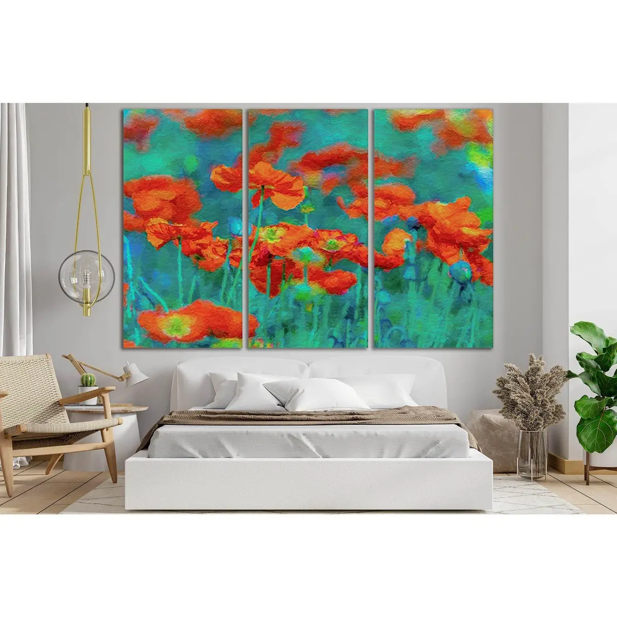 Poppies Oil Painting №Sl564 Ready To Hang Canvas Print 5