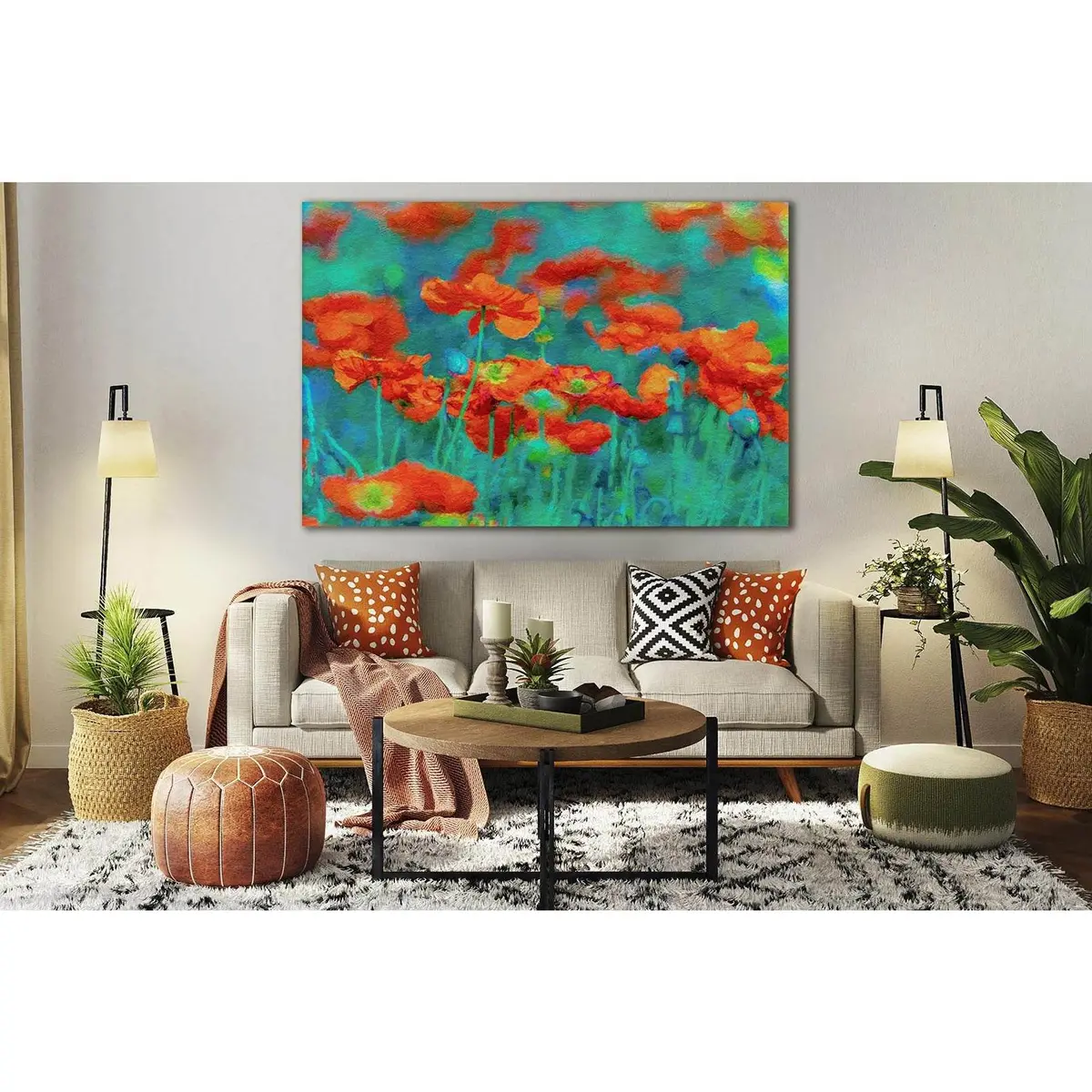 Poppies Oil Painting №Sl564 Ready To Hang Canvas Print 1
