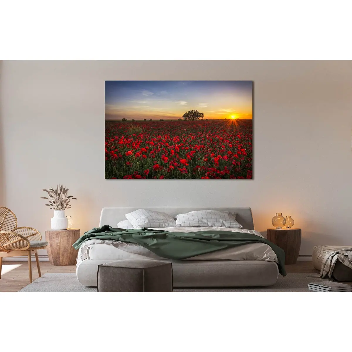 Poppy Field №D1214 Ready To Hang Canvas Print 1