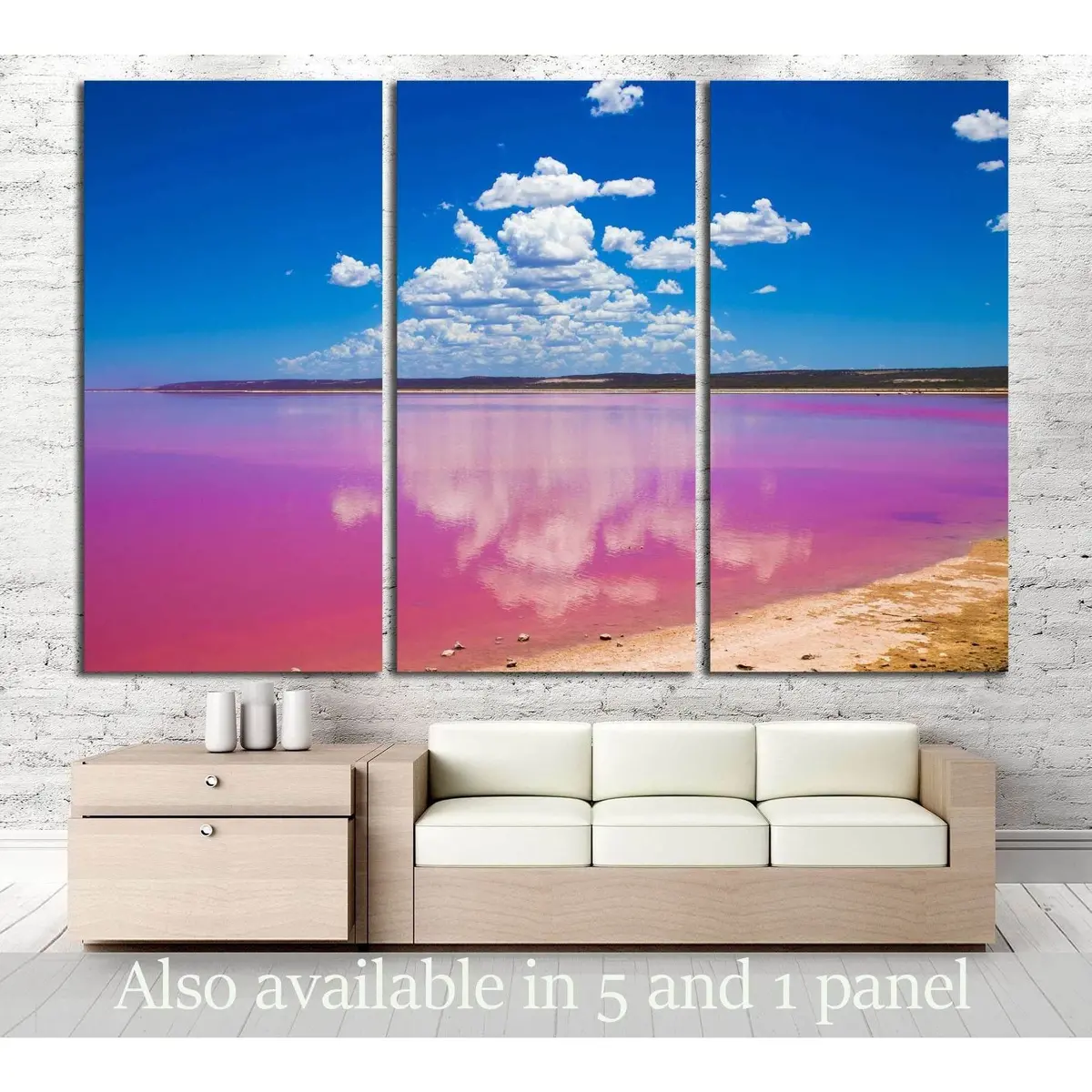 Port Gregory Pink Lake №3101 Ready To Hang Canvas Print 5