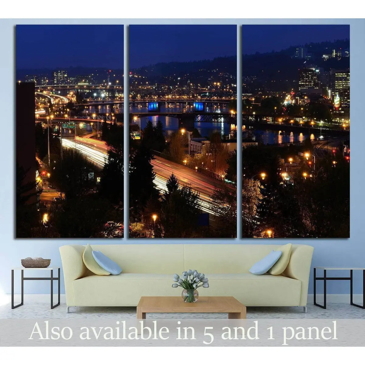 Portland Oregon №770 Ready To Hang Canvas Print 5