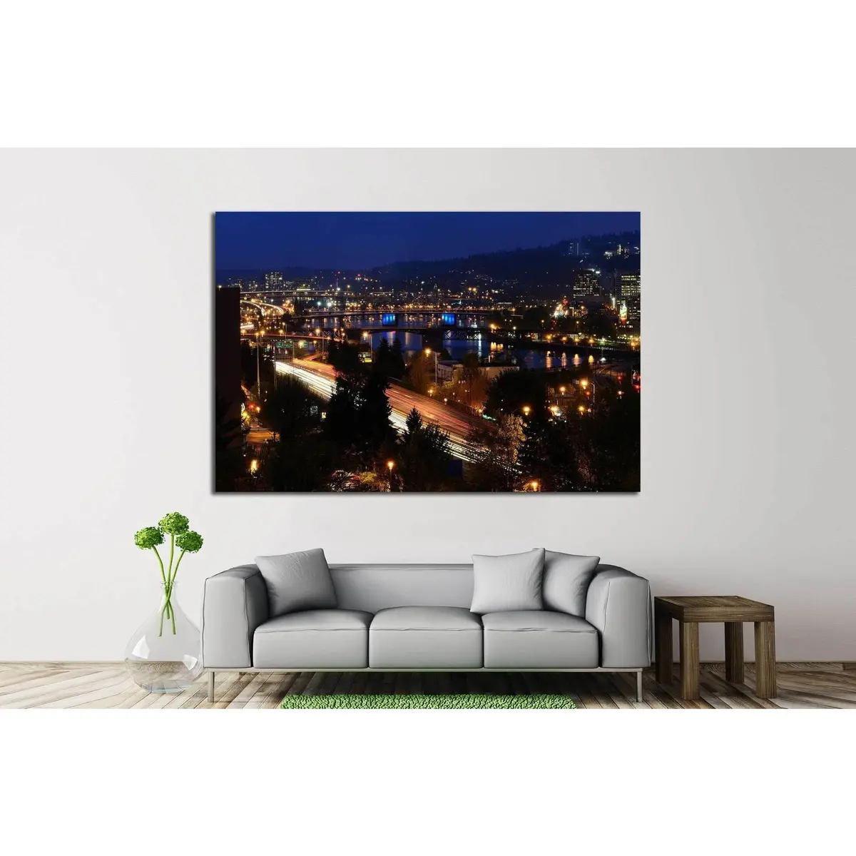 Portland Oregon №770 Ready To Hang Canvas Print 3