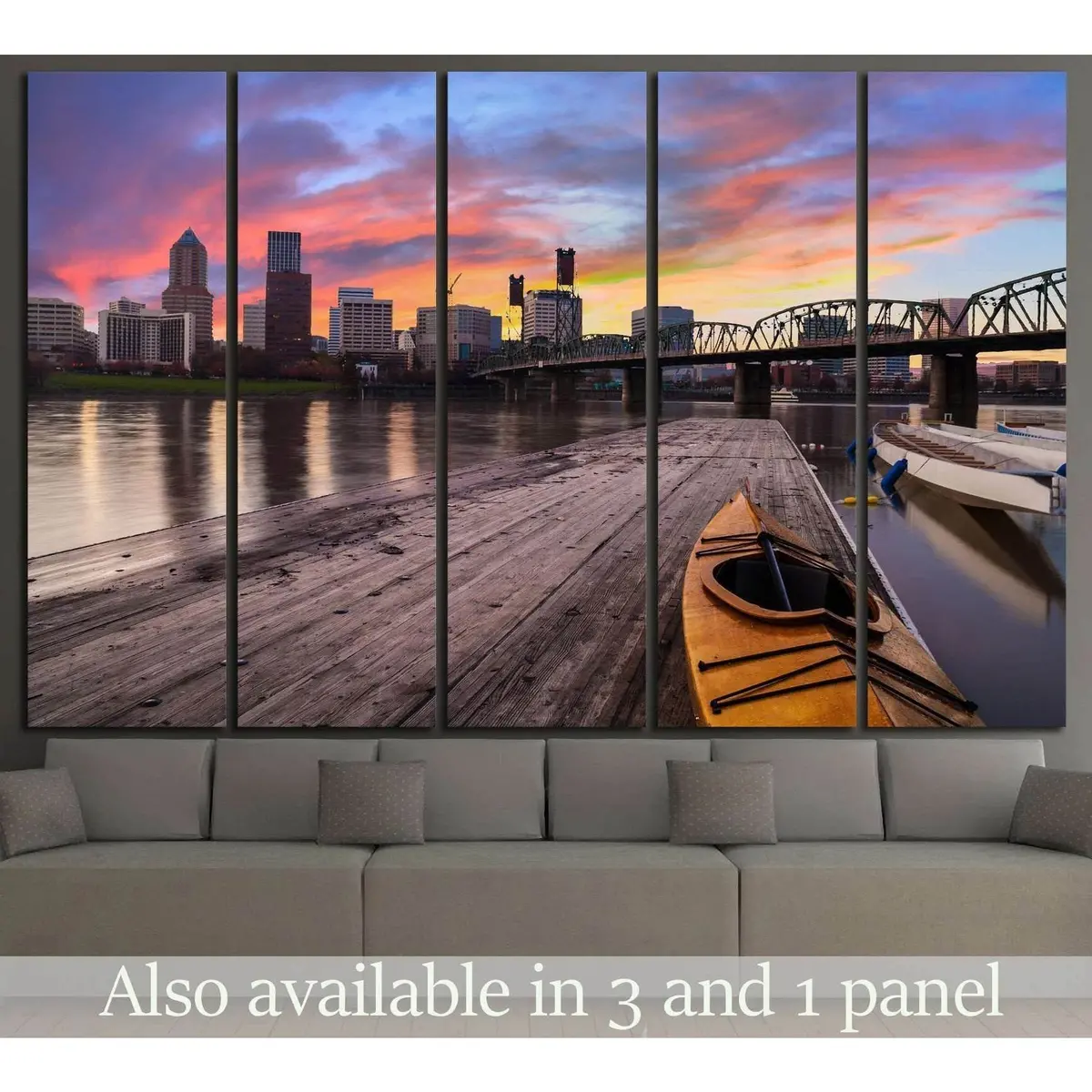 Portland, Oregon №803 Ready To Hang Canvas Print 1