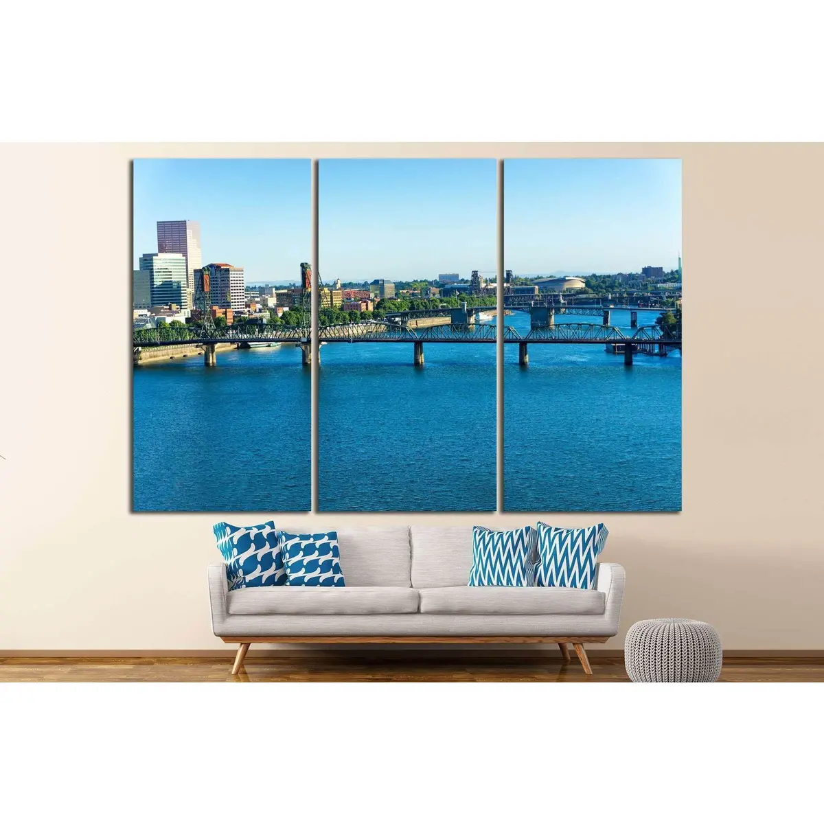 Portland, Oregon №819 Ready To Hang Canvas Print 2