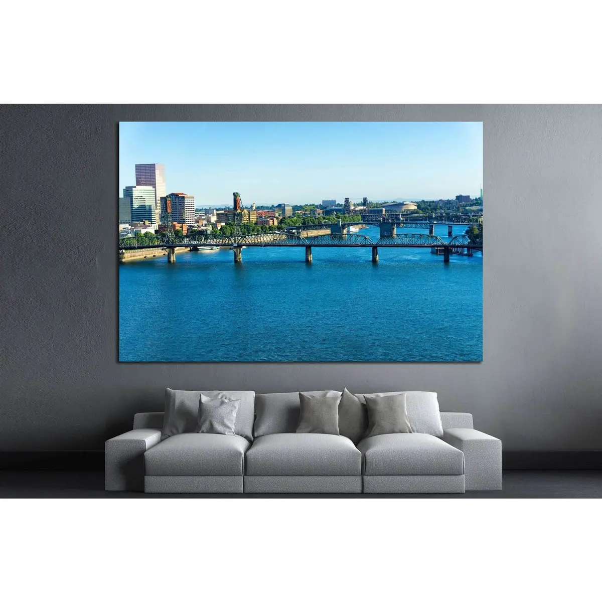 Portland, Oregon №819 Ready To Hang Canvas Print 3