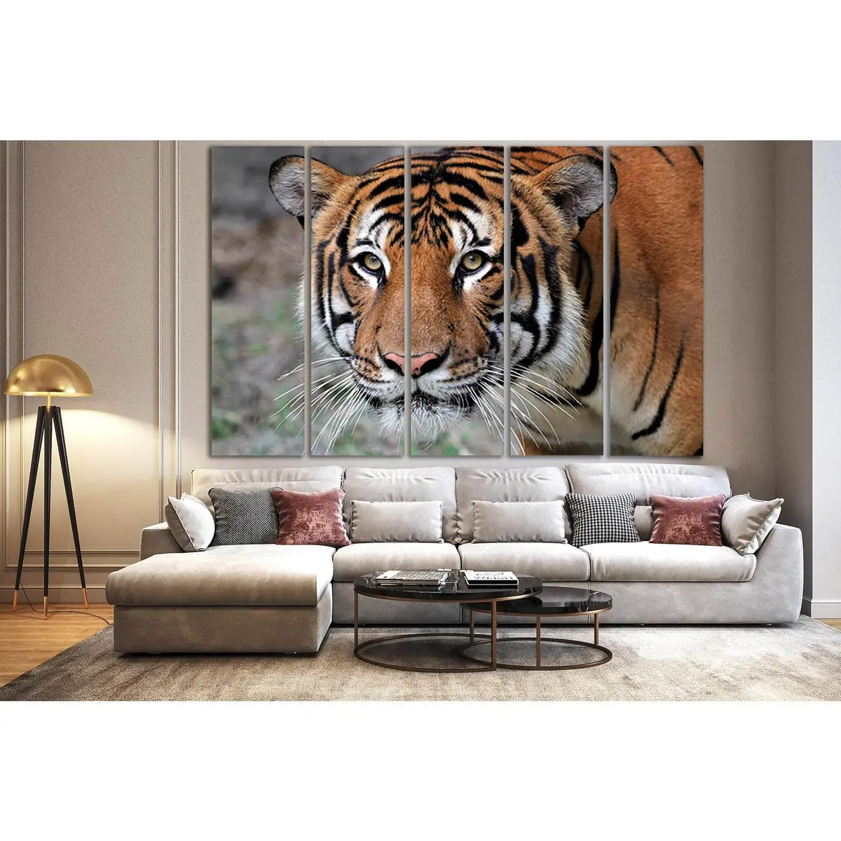 Premium Tiger Portrait Canvas Art – SL1009, Ready-to-Hang Wall Decor - Image 3