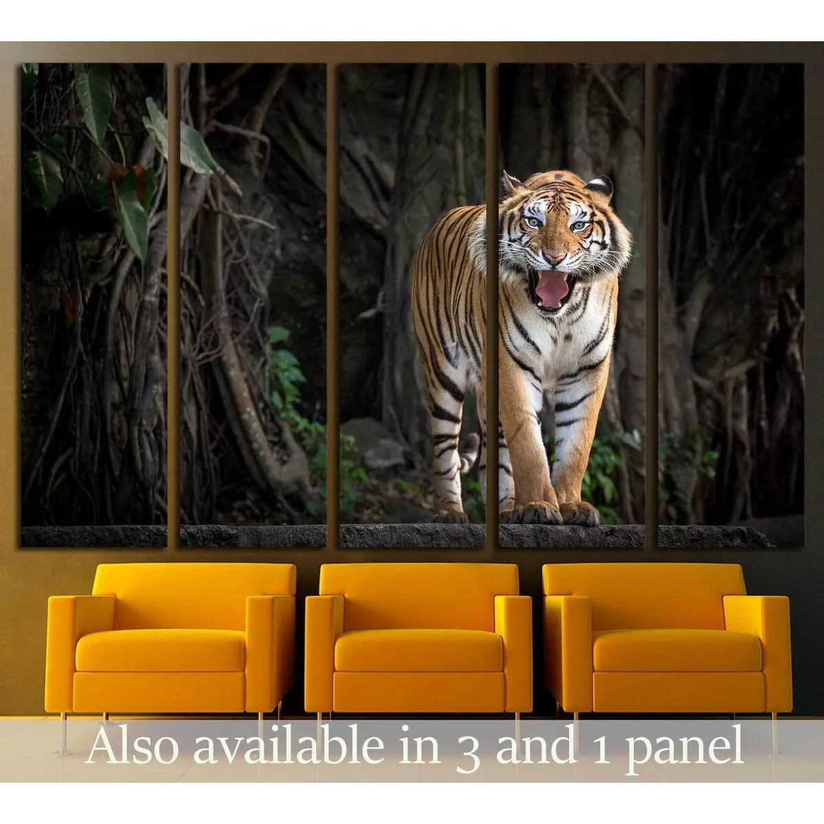 Tiger Portrait Canvas Art Print #2360 – Ready-to-Hang Wall Decor
