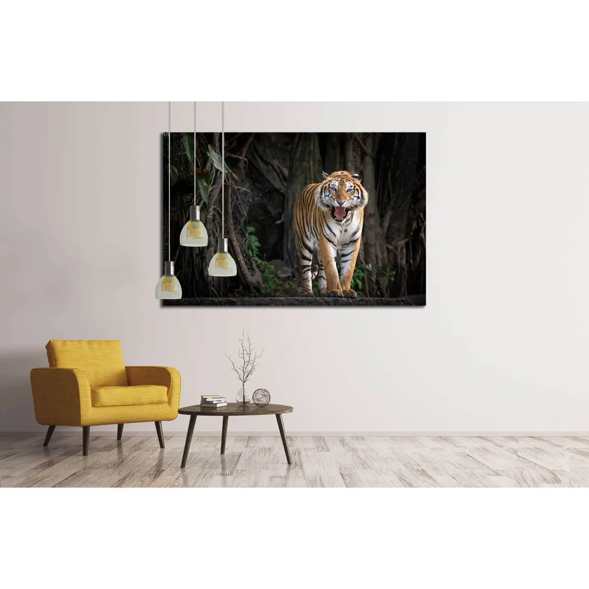 Portrait Of The Tiger №2360 Ready To Hang Canvas Print 3