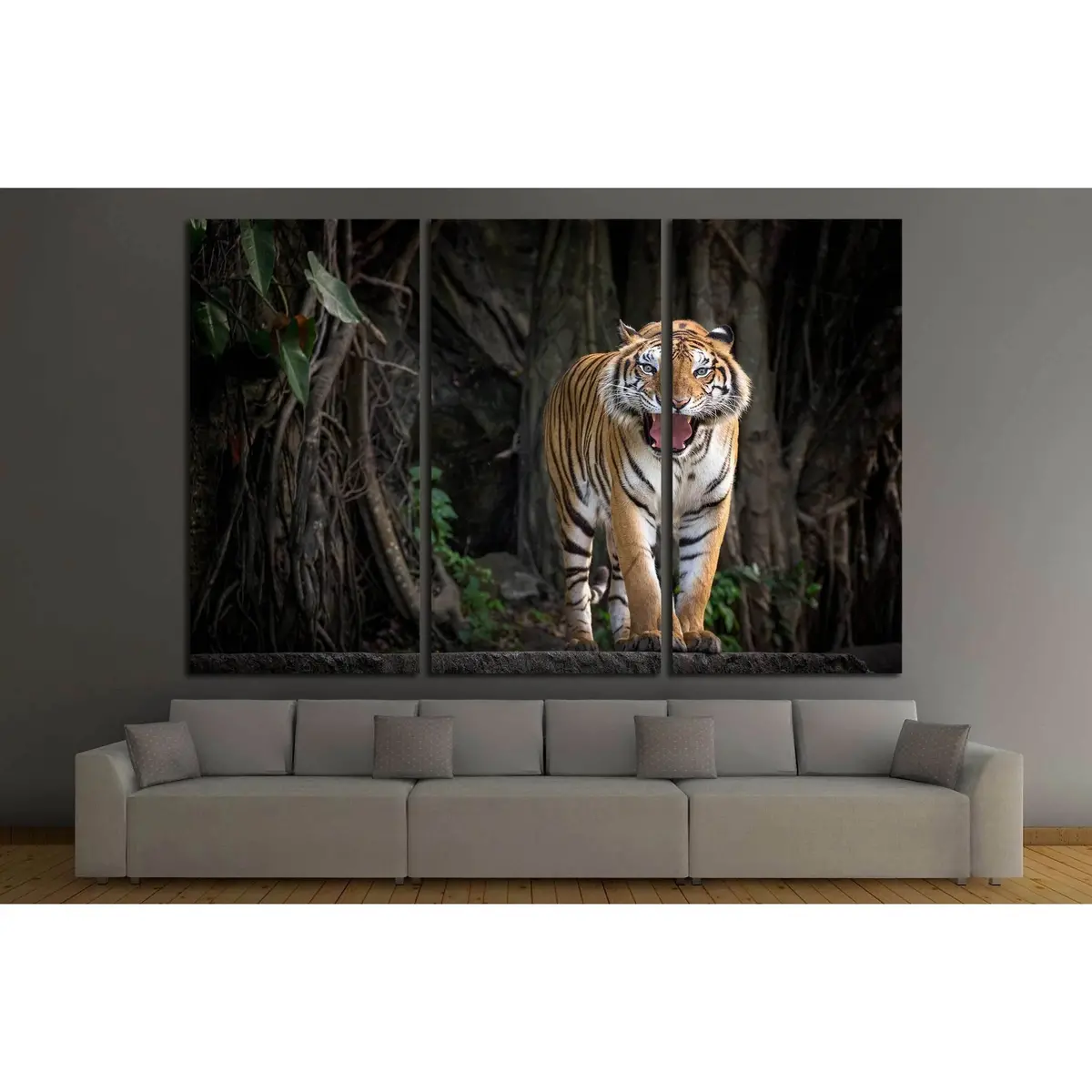 Portrait Of The Tiger №2360 Ready To Hang Canvas Print 5