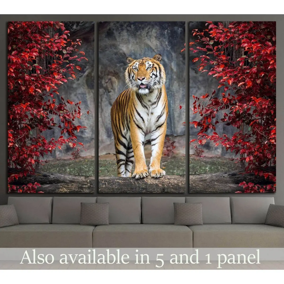 Portrait Of The Tiger №2368 Ready To Hang Canvas Print 5