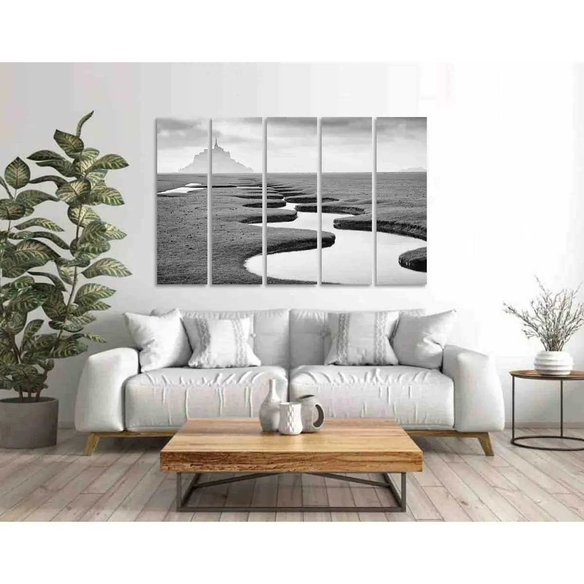 Pouring Stream D3082 Premium Ready-to-Hang Canvas Art Print - Image 3