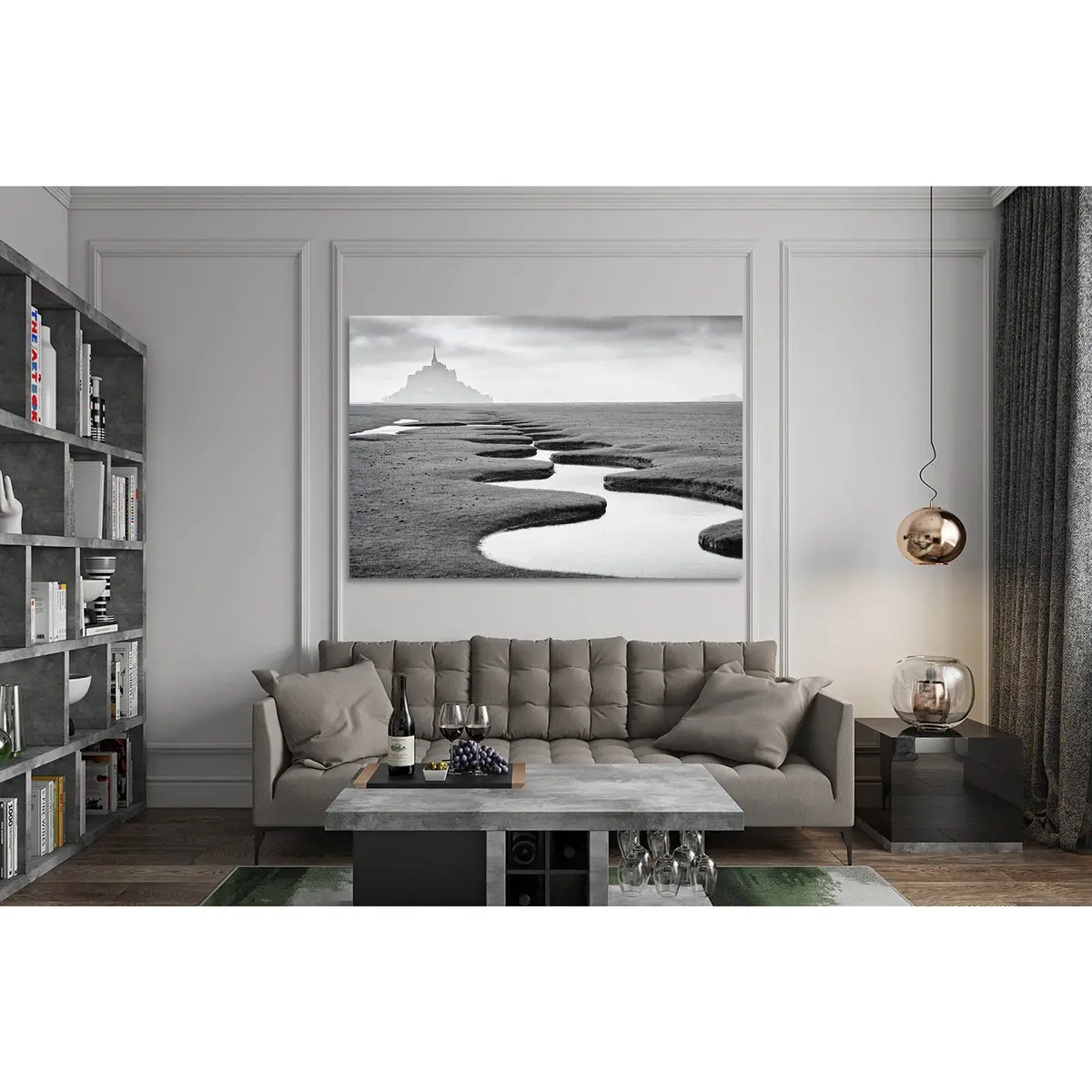 Pouring Stream  №D3082 Ready To Hang Canvas Print 1