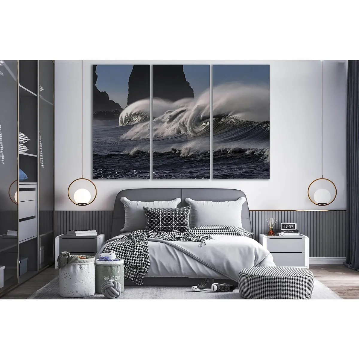 Powerful Ocean Waves №Sl189 Ready To Hang Canvas Print 5