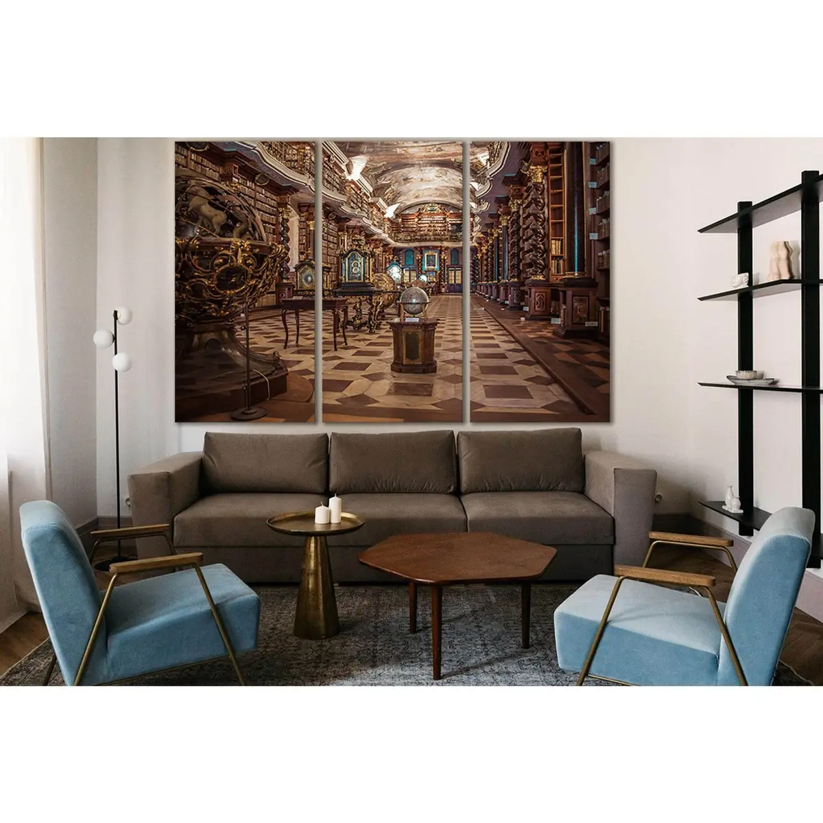 Prague Library Of Science №Sl1393 Ready To Hang Canvas Print 5