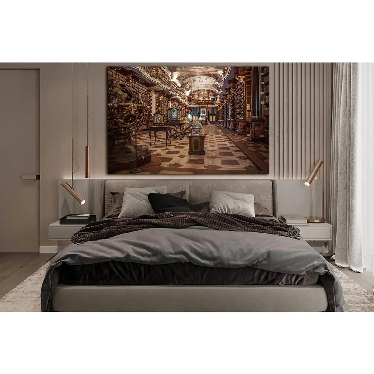 Prague Library Of Science №Sl1393 Ready To Hang Canvas Print 2