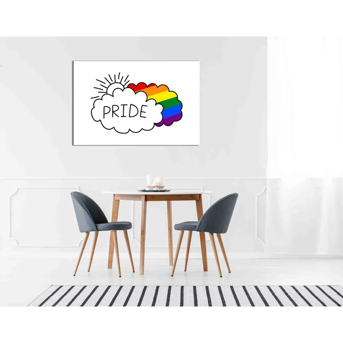 Pride Clouds №2112 Ready To Hang Canvas Print 1