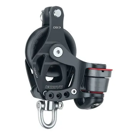 Harken 60Mm Element Block — Single Swivel, Becket, Cam Cleat 6266 1