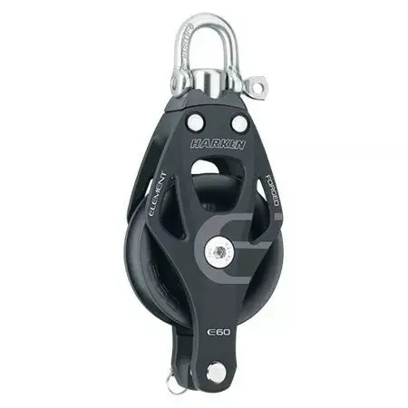 Harken 60Mm Aluminum Element Block — Swivel, Becket 1