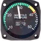 U.M.A. Instruments Manifold Pressure Gauge 7-100-20 1