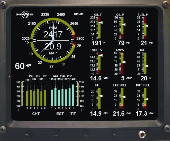 Edm-930 Primary Display Tso'd/Stc'd/Experimental 1