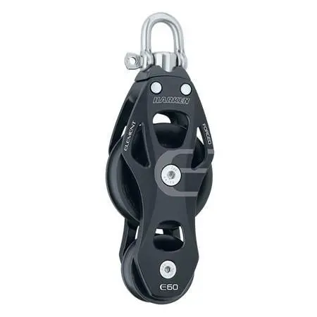 Harken 60Mm Aluminum Element Fiddle Block With Swivel 6262 1