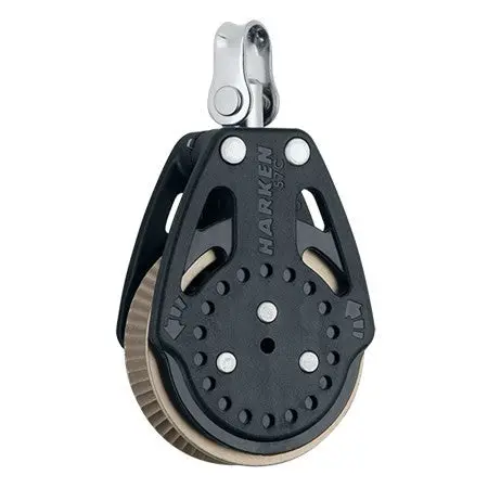 Harken 57Mm Ratchamatic® Block — Swivel, 1.5X Grip (Titanium) 2165 1