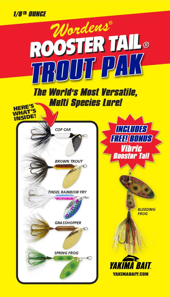 Yakima Bait Rooster Tail Box Kit 1/8 Oz 3