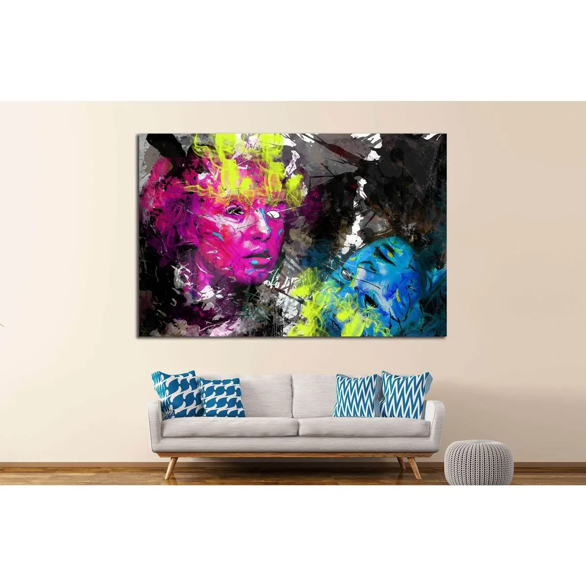 Psychedelic Image №734 Ready To Hang Canvas Print 2