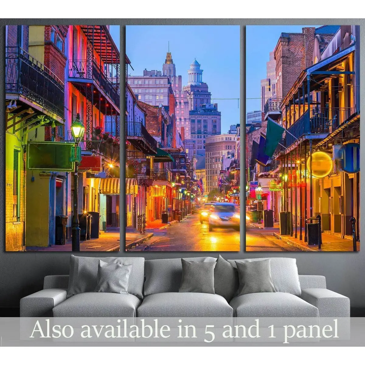 Pubs And Bars In The French Quarter, New Orleans Usa №1773 Ready To Hang Canvas Print 5