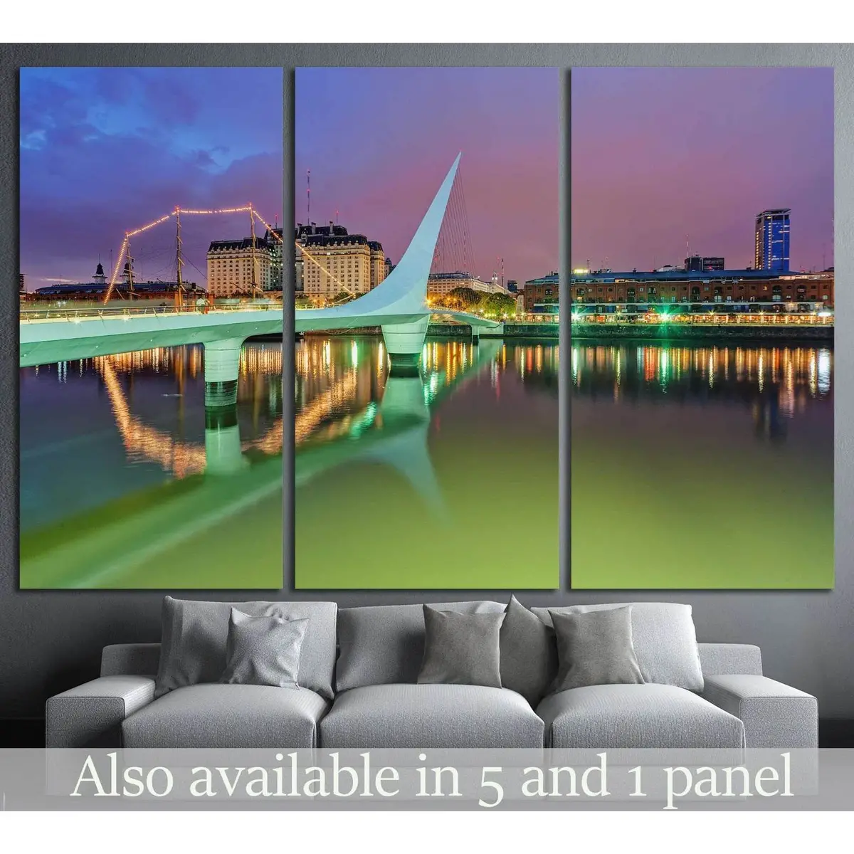 Puerto Madero, Argentina, Buenos Aires №1144 Ready To Hang Canvas Print 5