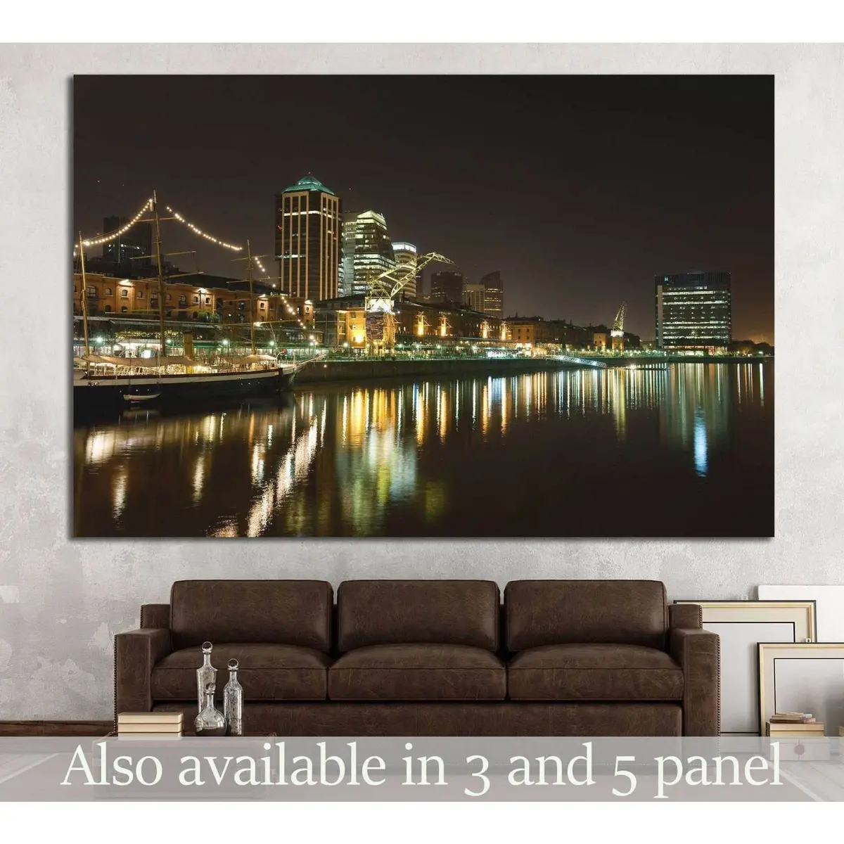 Puerto Madero, Buenos Aires, Argentina №1141 Ready To Hang Canvas Print 1