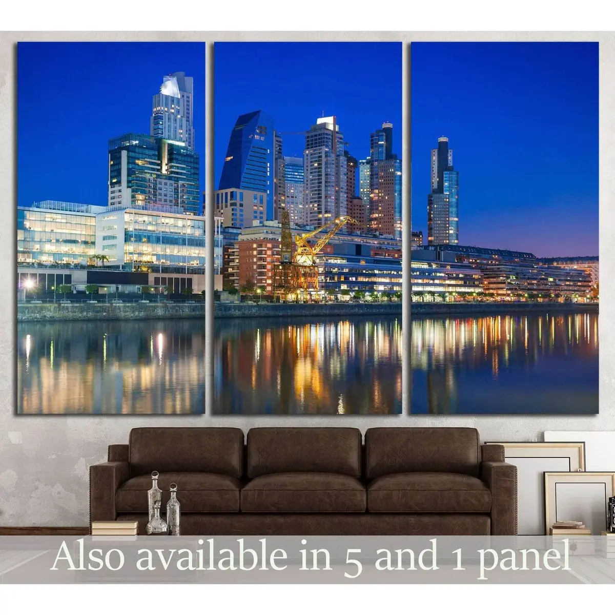 Puerto Madero, Buenos Aires, Argentina №1222 Ready To Hang Canvas Print 1