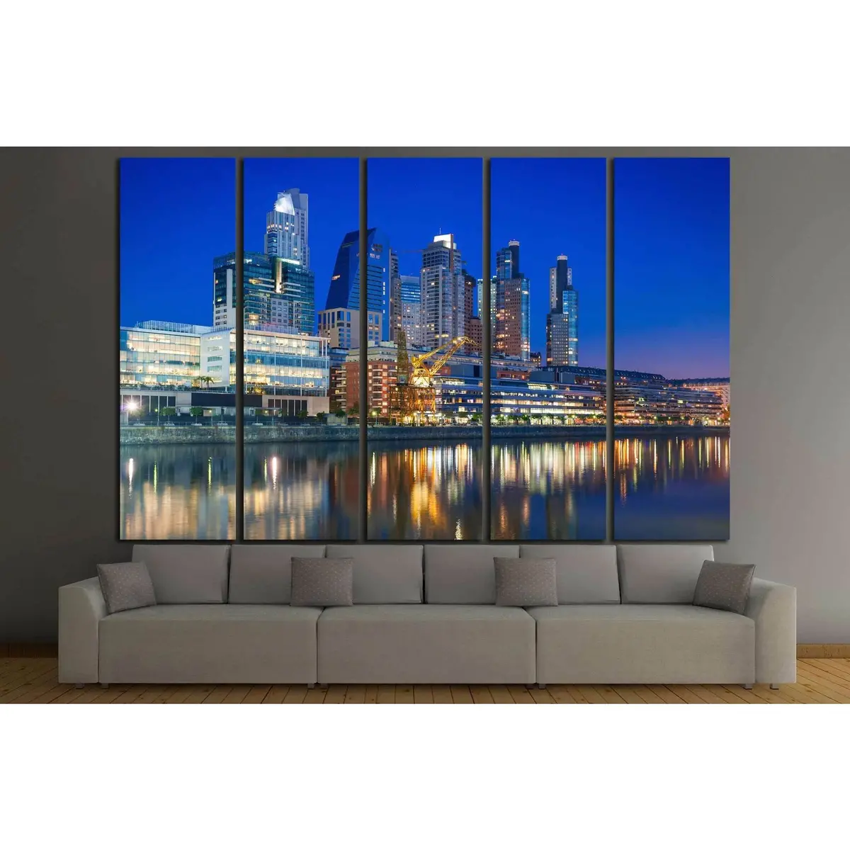 Puerto Madero, Buenos Aires, Argentina №1222 Ready To Hang Canvas Print 3
