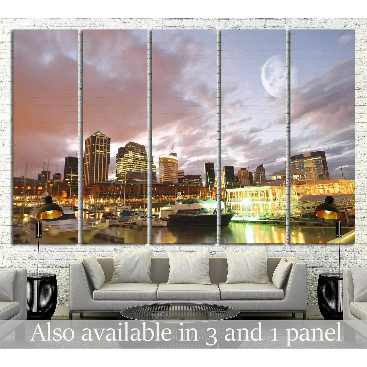 Puerto Madero, Buenos Aires Wall Art — Ready-to-Hang Canvas Print #1139