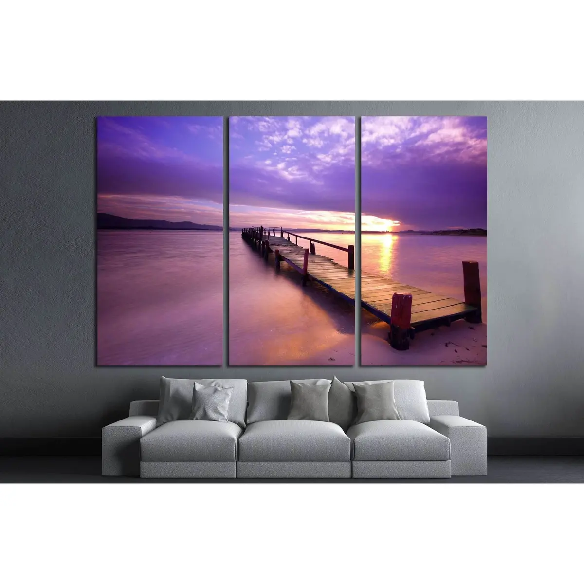 Purple Sunset №2497 Ready To Hang Canvas Print 5