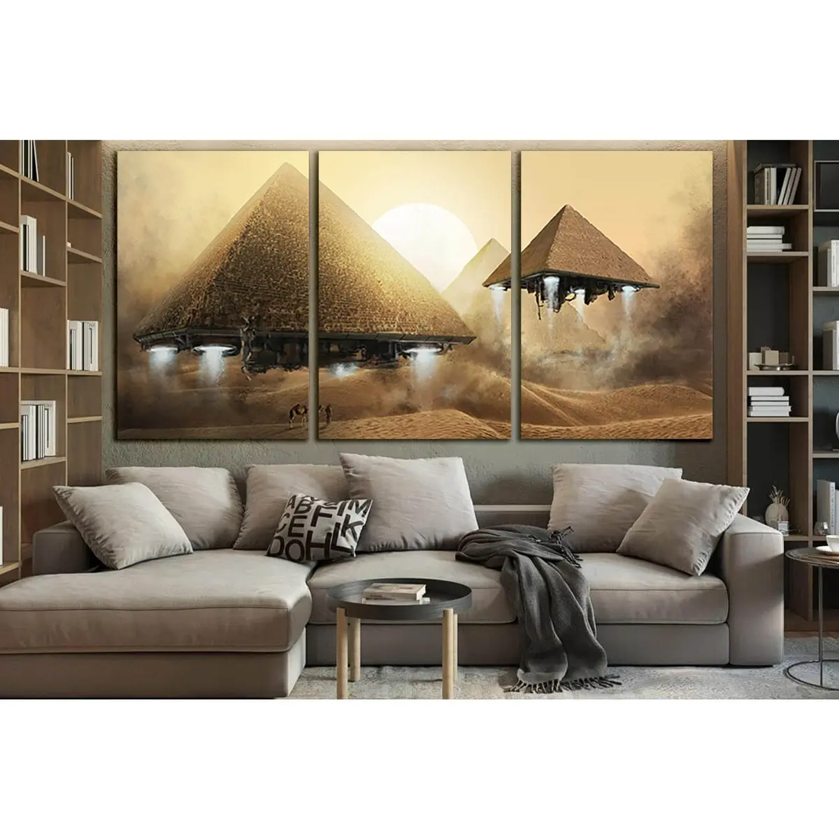 Pyramid Spaceships №Sl1290 Ready To Hang Canvas Print 5