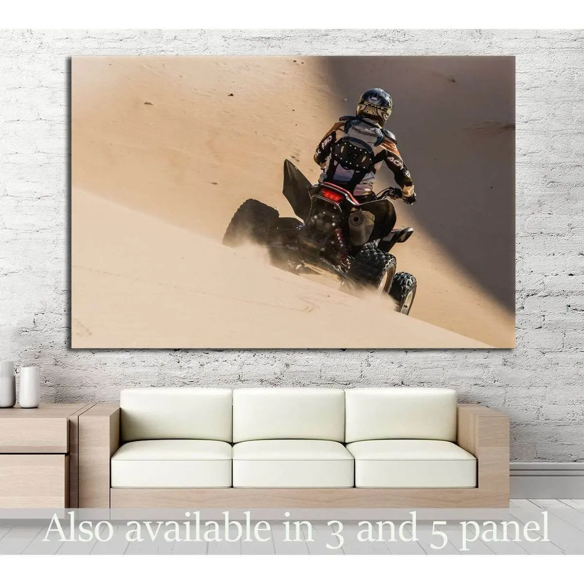 Quad Biker №152 Ready To Hang Canvas Print 1