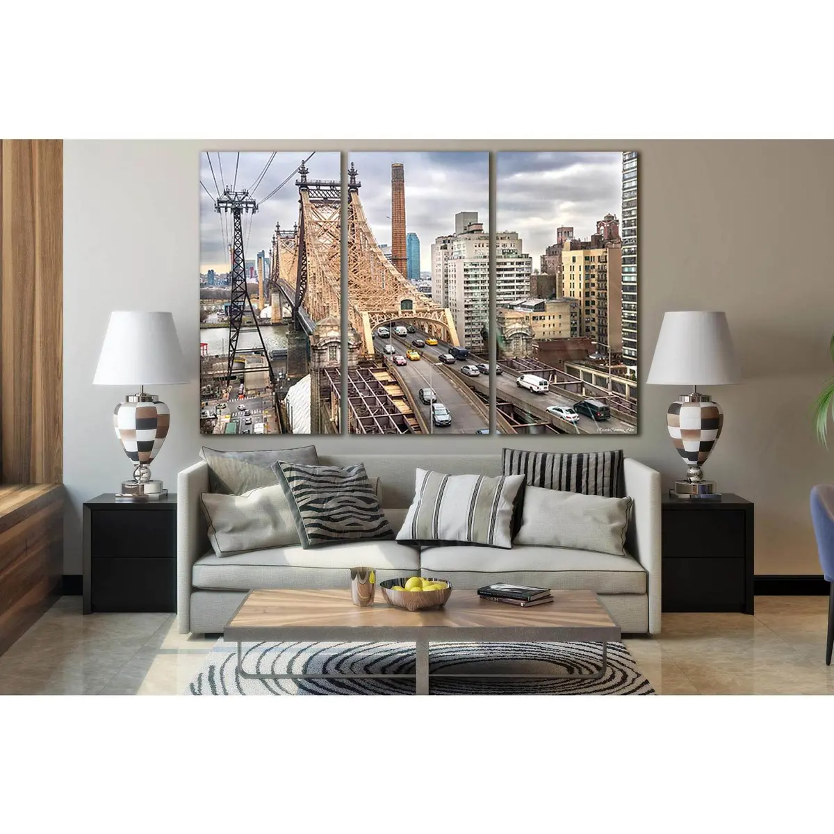Queensboro Bridge New York №Sl1099 Ready To Hang Canvas Print 5