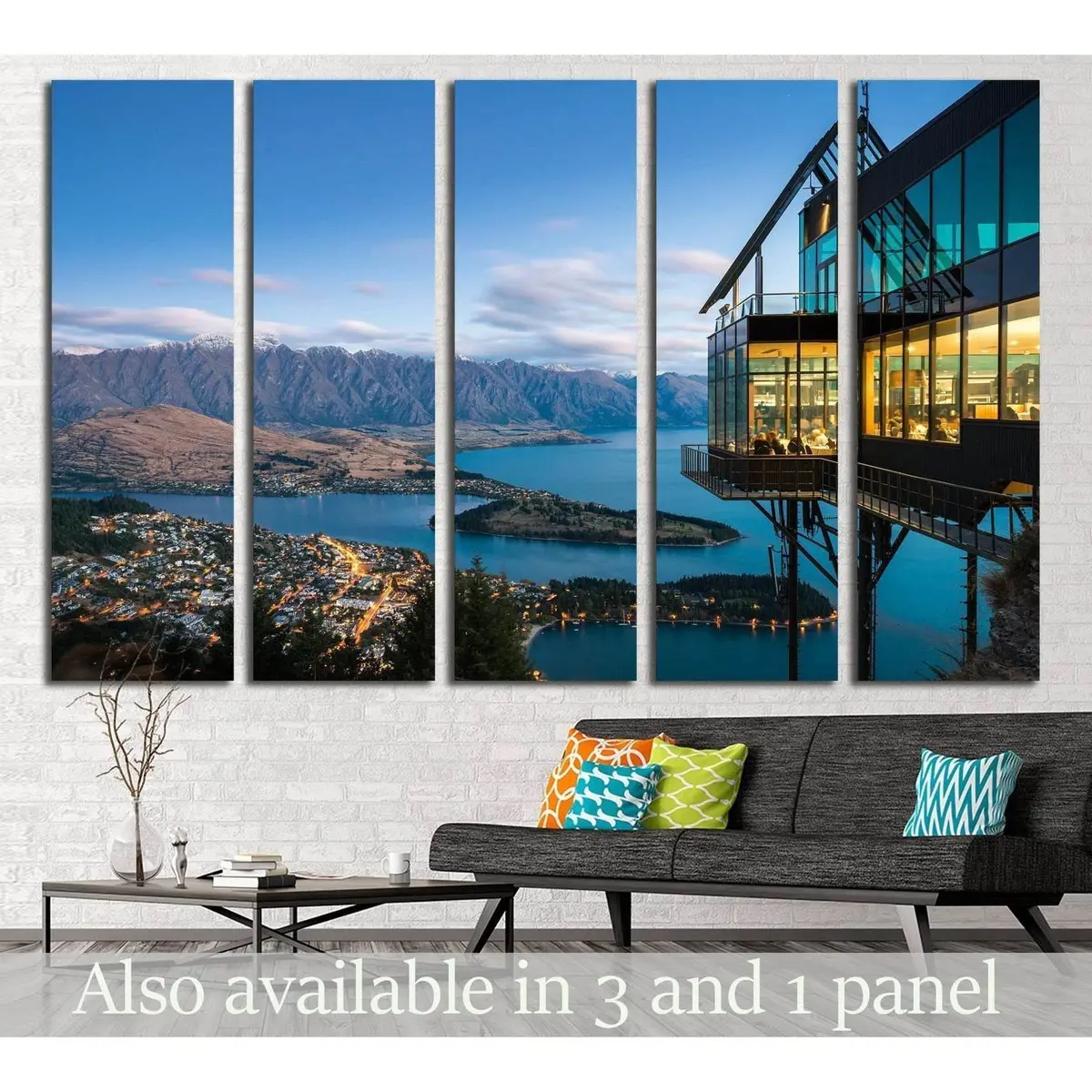 Queenstown Dining Canvas Wall Art – Ready-to-Hang Print #2275