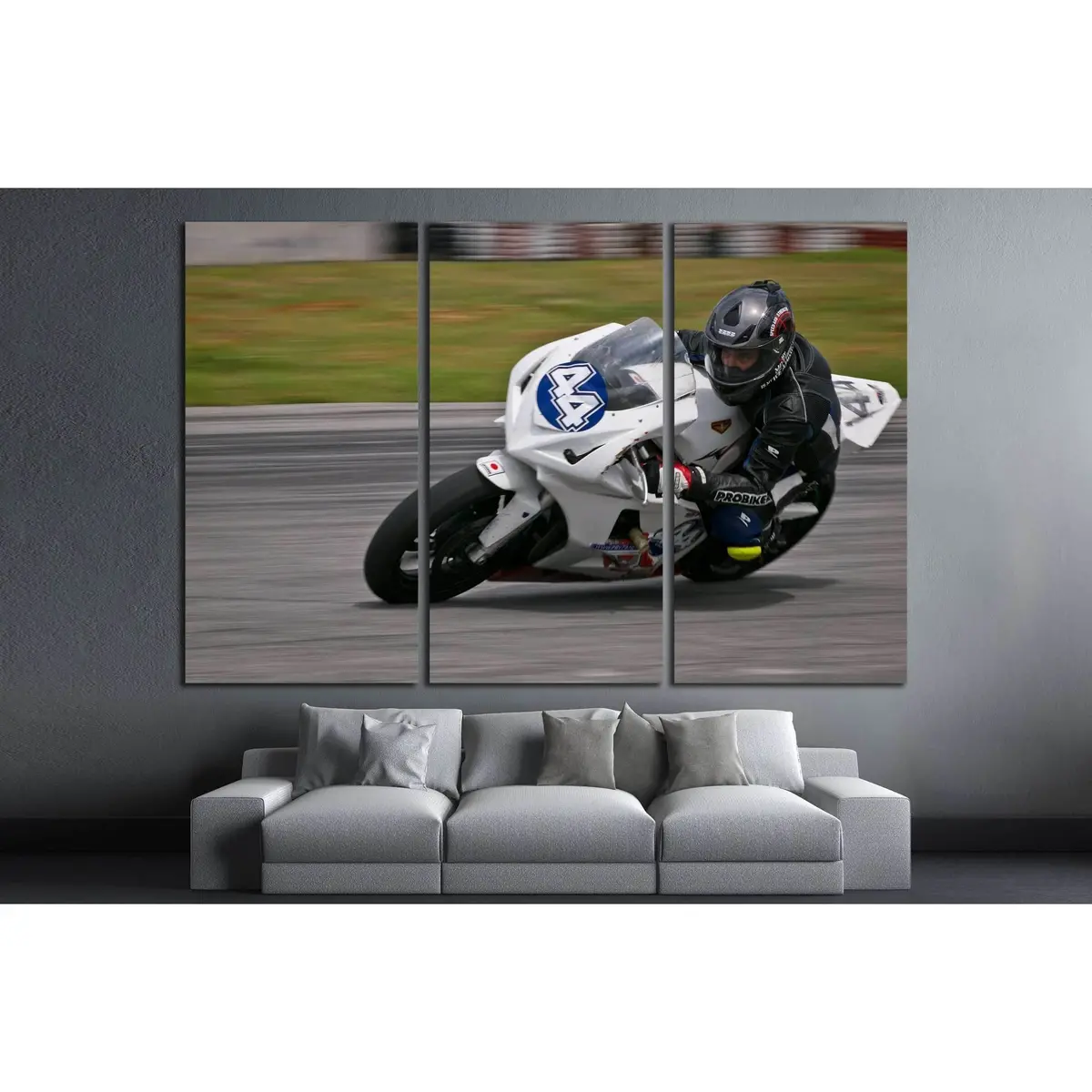 Race Of Ukrainian Superstock Championship On Chaika Motordrome №2471 Ready To Hang Canvas Print 5