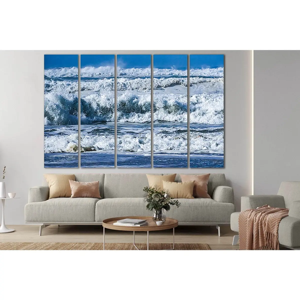Dramatic Ocean Waves Canvas Art №SL184 – Premium Ready-to-Hang Wall Decor - Image 3