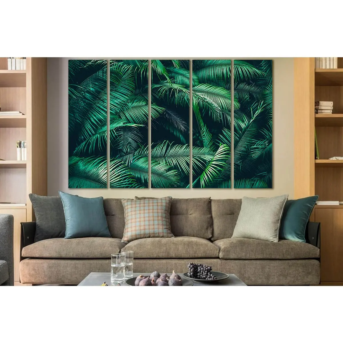 Premium Rainforest Leaf Texture Canvas Art – SL1085, Ready-to-Hang Wall Decor - Image 3